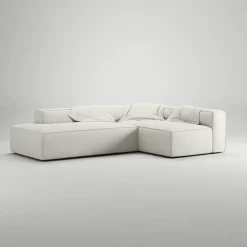 Decotique Modulsoffor|Hörnsoffor & Divansoffor-Grand Loungesoffa 3-Sits öppet avslut Vänster Minetyg, Sandshell Beige