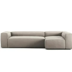Decotique Modulsoffor|Hörnsoffor & Divansoffor-Grand 4-Sitssoffa Divan Höger Minetyg, Sandshell Beige