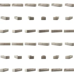 Decotique Modulsoffor|4-Sitssoffor +-Grand 4-Sitssoffa, Marble Grey