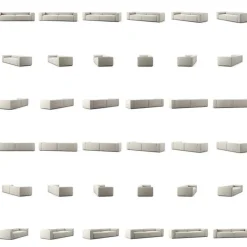 Decotique Modulsoffor|4-Sitssoffor +-Grand 4-Sitssoffa, Marble Grey