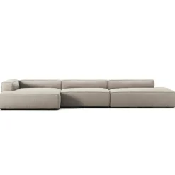 Decotique Modulsoffor|Hörnsoffor & Divansoffor-Grand 5-Sitssoffa öppet avslut Höger Minetyg, Sandshell Beige