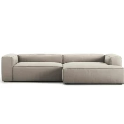 Decotique Modulsoffor|Hörnsoffor & Divansoffor-Grand 3-Sitssoffa schäslong Höger Minetyg, Sandshell Beige