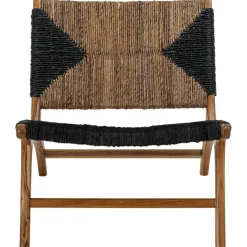 Grant Loungestol Teak, Svart / Natur