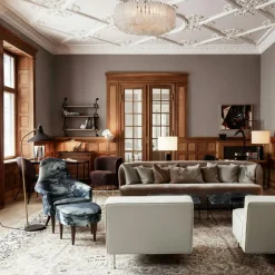 GUBI Bordslampor-Gravity Bordslampa Liten, Svart Stål / Canvas