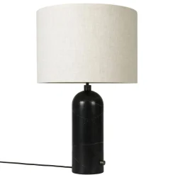 GUBI Bordslampor-Gravity Bordslampa Stor, Vit Marmor / Vit