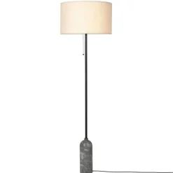 GUBI Golvlampor-Gravity Golvlampa, Grå Marmor / Canvas