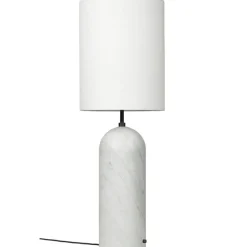 Gravity XL Golvlampa Hög, Grå Marmor / Canvas