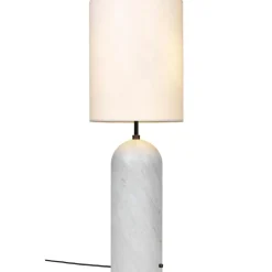 Gravity XL Golvlampa Hög, Grå Marmor / Canvas