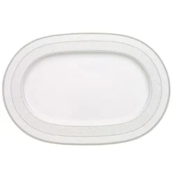 Villeroy & Boch Uppläggningsfat-Gray Pearl Oval Serveringsfat, 35 cm