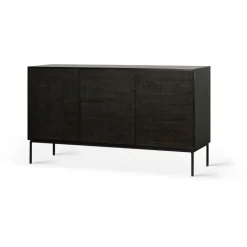 Grooves Sidobord Stained Teak 4 Dörrar