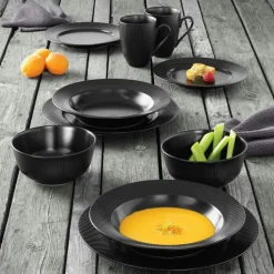 Aida Mattallrikar-Groovy Middagstallrik 27 cm, Blå