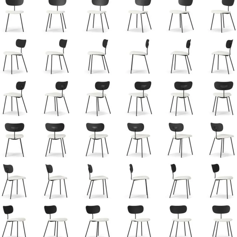 Habit Stol, Grå / Svart