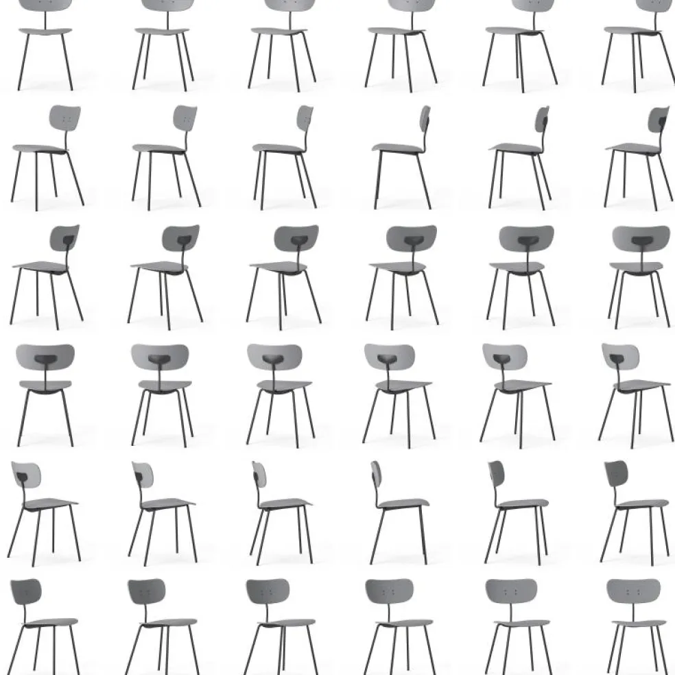 Habit Stol, Grå / Svart