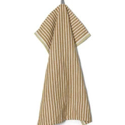 Ferm Living Kökshanddukar-Hale Kökshandduk 50x70 cm, Golden Brown/Silver Fern