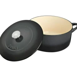 Denby Grytor-Halo Gjutjärnsgryta Rund Ø26 cm, Grå