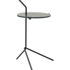 &Tradition Sidobord & Avlastningsbord-Halten Sidobord Ø32 cm, Verde Guatemala / Warm Black