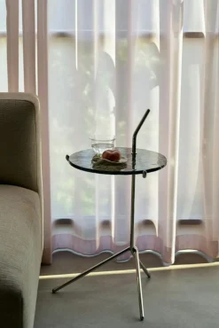 &Tradition Sidobord & Avlastningsbord-Halten Sidobord Ø32 cm, Verde Guatemala / Warm Black