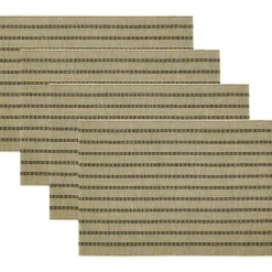 House Doctor Bordstabletter & Glasunderlägg-HDFica Bordstablett 4-pack, Svart / Natur