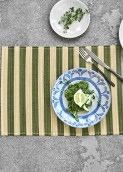 House Doctor Bordstabletter & Glasunderlägg-HDRayas Bordstablett 35x46 cm 4-pack, Grön / Natur