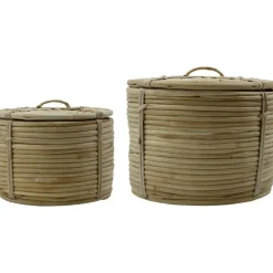 House Doctor Korgar-HDRound Korg Med Lock Natur, 2-pack