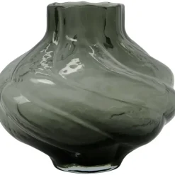 House Doctor Vaser-HDTurn Vas 18,5 cm, Smoked Grey