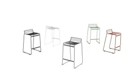 HAY Barstolar & Pallar Till Uteplatsen|Barstolar & Barpallar-Hee Barstol Låg, Asphalt Grey