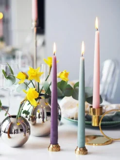 Hilke Collection Ljus-Herrgårdsljus 6-pack, Mörkgrön Glans