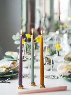 Hilke Collection Ljus-Herrgårdsljus 6-pack, Mörkgrön Glans