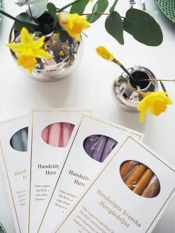 Hilke Collection Ljus-Herrgårdsljus 6-pack, Mörkgrön Glans