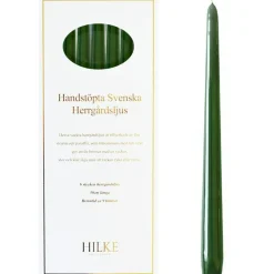 Hilke Collection Ljus-Herrgårdsljus 6-pack, Mörkgrön Glans
