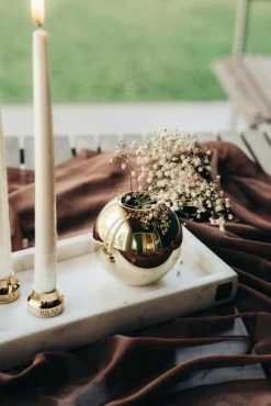 Hilke Collection Ljus-Herrgårdsljus 6-pack, Mörkgrön Glans