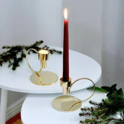 Hilke Collection Ljus-Herrgårdsljus 6-pack, Mörkgrön Glans