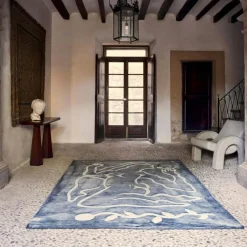 Dusty Deco Sidobord & Avlastningsbord-Hexagon Konsolbord, Mörkbetsad Ask