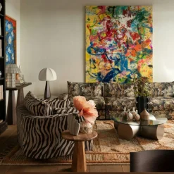 Dusty Deco Sängbord & Nattduksbord|Sängbord & Nattduksbord-Hexagon Sidobord Ø45 cm, Ek