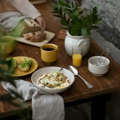 Rörstrand Tekoppar|Kaffekoppar-Höganäs Keramik Daga Kopp 33 cl, Ockra