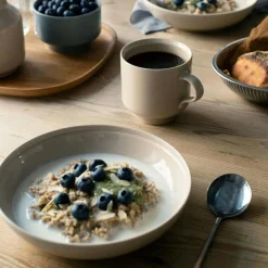 Rörstrand Tekoppar|Kaffekoppar-Höganäs Keramik Daga Mugg 30 cl, Ockra