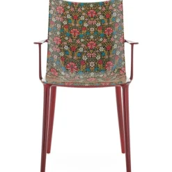 Kartell Stolar-H.H.H. Stol Graphic Impression, Vit / Lapis