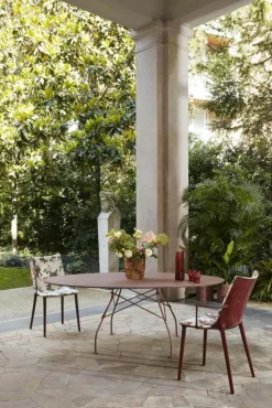 Kartell Stolar-H.H.H. Stol Klädd Tyg, Mustard / Ink-Ochre