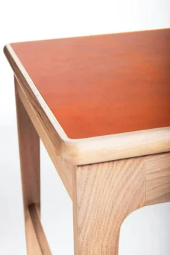 Mavis Skrivbord-Höllviken Skrivbord, Vitpigmenterad Ek