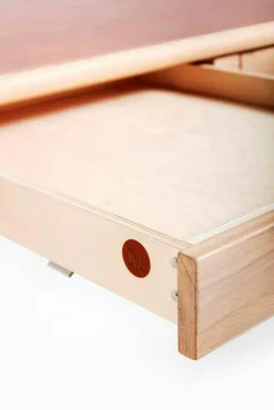 Mavis Skrivbord-Höllviken Skrivbord, Vitpigmenterad Ek