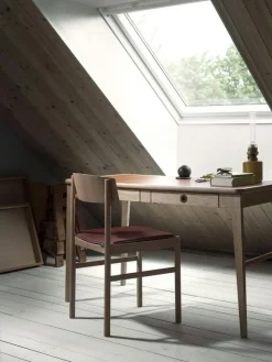 Mavis Skrivbord-Höllviken Skrivbord, Vitpigmenterad Ek