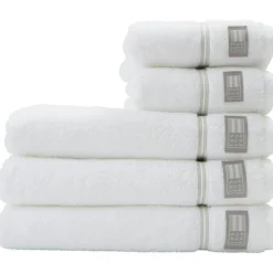 Lexington Handdukar & Badlakan-Hotel Handduk 100X150 cm, Vit / Beige