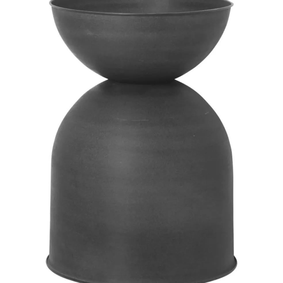 Hourglass Kruka Small, Svart/Mörkgrå