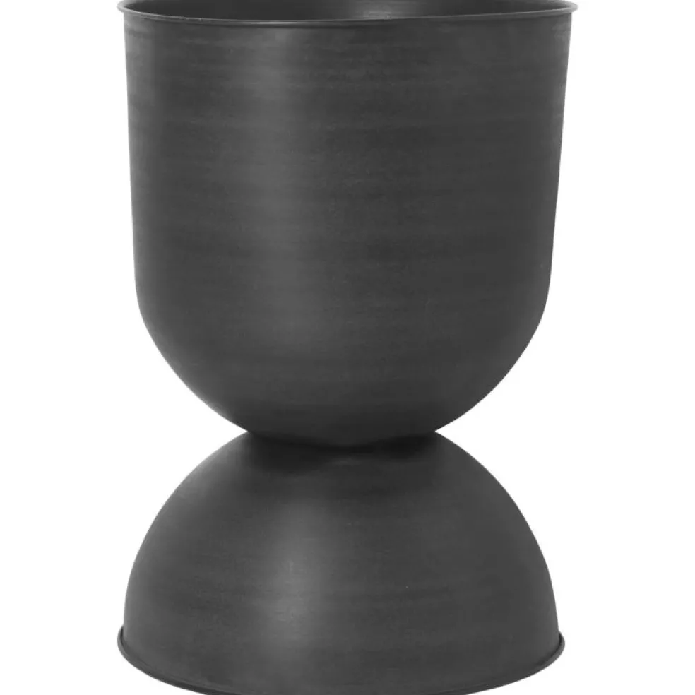 Hourglass Kruka Small, Svart/Mörkgrå