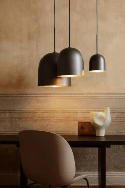 GUBI Fönsterlampor|Pendellampor-Howard Pendel Kanonmetall, Ø16x35 cm