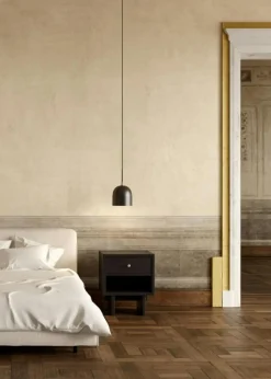 GUBI Fönsterlampor|Pendellampor-Howard Pendel Kanonmetall, Ø16x35 cm