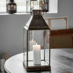 Hurricane, HDVivi, Antik mässingsfärg Ljuslykta