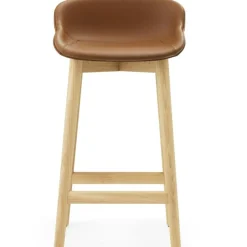 Normann Copenhagen Barstolar & Barpallar-Hyg Barstol 75 cm, Mörkgrå / Ek