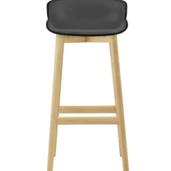 Normann Copenhagen Barstolar & Barpallar-Hyg Barstol 75 cm, Mörkgrå / Ek