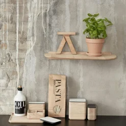 Hylla 3 Ek, 80x21 cm